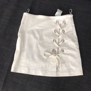 Akira lace Up mini skirt